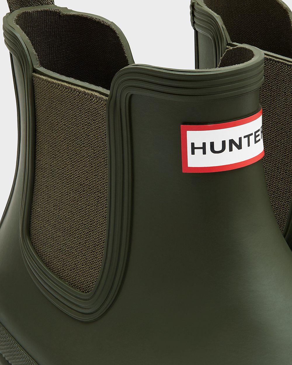 Men Hunter Original | Chelsea Boots Dark Olive | NZ-25167-PUJX